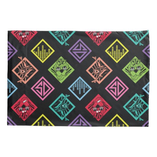 DJ Scooby-Doo Pattern Kussensloop (Achterkant)