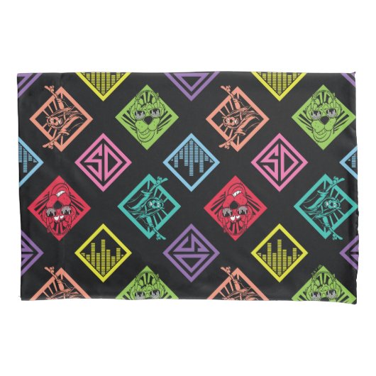 DJ Scooby-Doo Pattern Kussensloop (Voorkant)