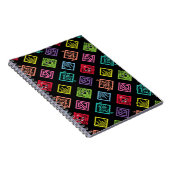 DJ Scooby-Doo Pattern Notitieboek (Rechterzijde)