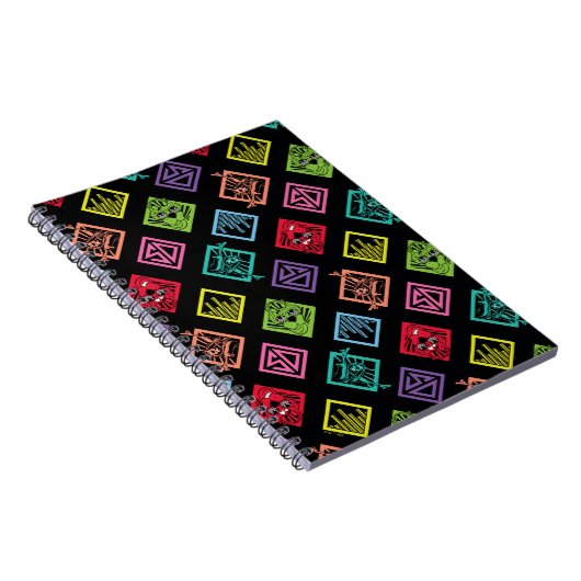 DJ Scooby-Doo Pattern Notitieboek (Rechterzijde)