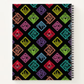 DJ Scooby-Doo Pattern Notitieboek (Achterkant)