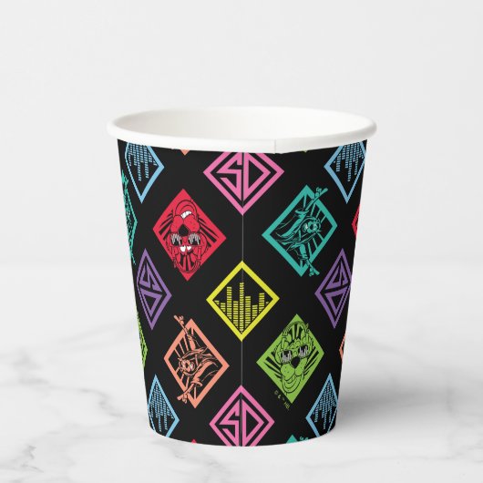 DJ Scooby-Doo Pattern Papieren Bekers (Rechts)