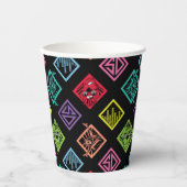 DJ Scooby-Doo Pattern Papieren Bekers (Voorkant)