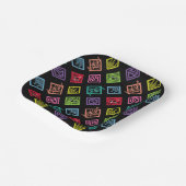 DJ Scooby-Doo Pattern Papieren Bordje (Gebogen)