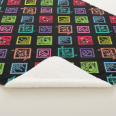 DJ Scooby-Doo Pattern Sherpa Deken (3/4)