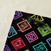 DJ Scooby-Doo Pattern Strandlaken (In situ)