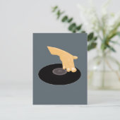 DJ Scratch Briefkaart (Staand voorkant)