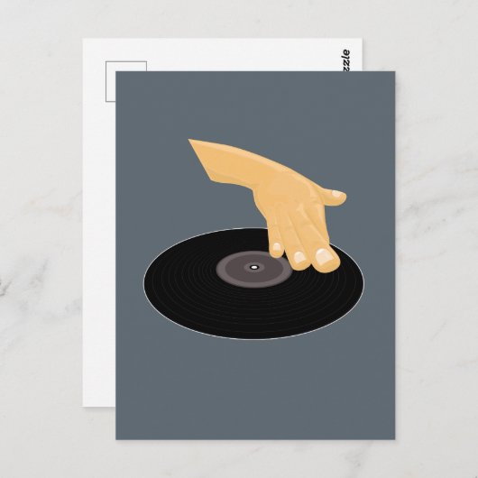 DJ Scratch Briefkaart (Voorkant / Achterkant)