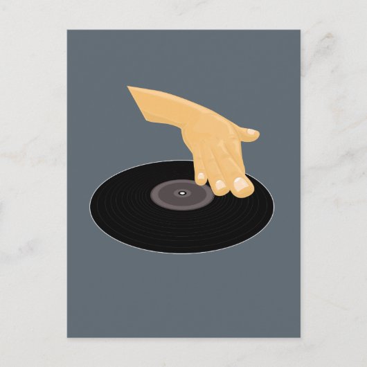 DJ Scratch Briefkaart (Voorkant)