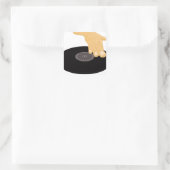 Dj Scratch Vierkante Sticker (Tas)