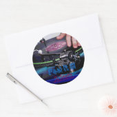 DJ Seismic- Feel It! Ronde Sticker (Envelop)