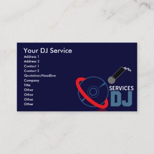 DJ Services-Visitekaartjes Visitekaartje