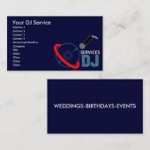 DJ Services-Visitekaartjes Visitekaartje (Voorkant / Achterkant)