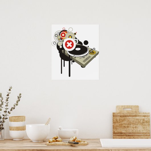 DJ-set Poster (Keuken)