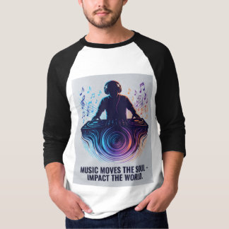 “DJ Shadow Sound Waves – Music Impact Artistic T-S T-shirt
