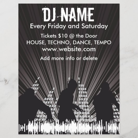 DJ Shadows 2 Music Flyer (Voorkant)