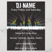 DJ Shadows Music Flyer (Achterkant)