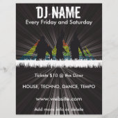 DJ Shadows Music Flyer (Achterkant)