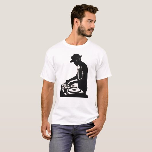 DJ Silhouette T-shirt (Voorkant volledig)