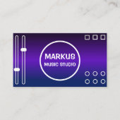 DJ Singer Promoter Songwriter Professionele Muziek Visitekaartje (Voorkant)