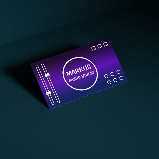 DJ Singer Promoter Songwriter Professionele Muziek Visitekaartje