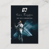 DJ Singer Songwriter Music 2 QR Code Professional  Visitekaartje (Voorkant)