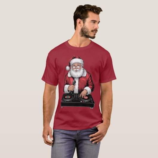 DJ Sinterklaas T-shirt (Voorkant volledig)