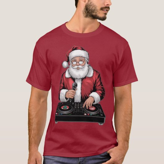DJ Sinterklaas T-shirt (Voorkant)