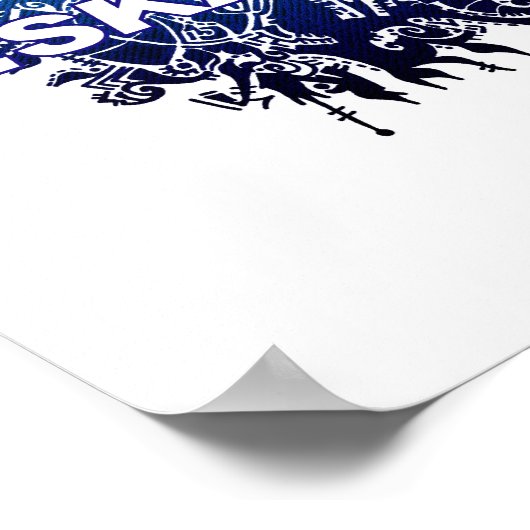 DJ.Skagnetti Blueworld Poster (Hoek)