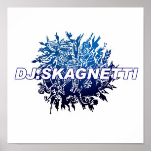 DJ.Skagnetti Blueworld Poster