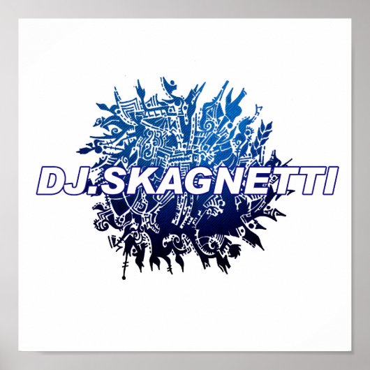 DJ.Skagnetti Blueworld Poster (Voorkant)