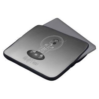 DJ Skeleton Laptop Sleeve