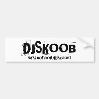 Dj SKOOB BUMPER Bumpersticker