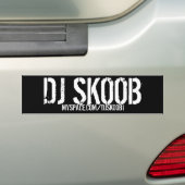 DJ SKOOB BUMPERSTICKER (Op auto)