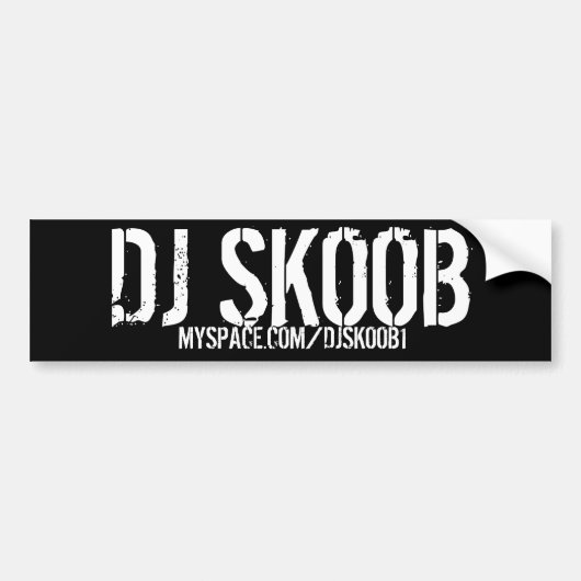 DJ SKOOB BUMPERSTICKER (Voorkant)