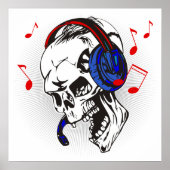 DJ Skull Poster (Voorkant)