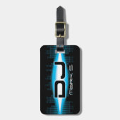 DJ Sky Blue Bagagelabel met QR code (Voorkant verticaal)