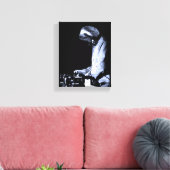DJ Sloth Canvas afdrukken (Insitu (Woonkamer))