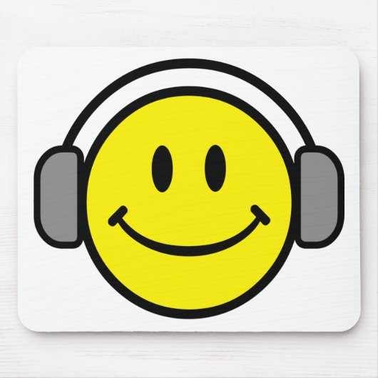 DJ Smiling Face Muismat (Voorkant)