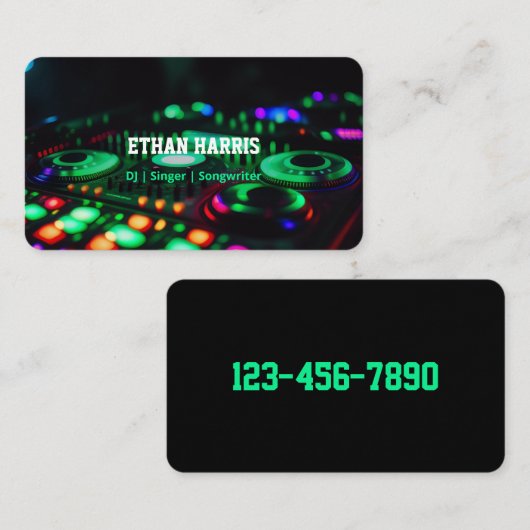 DJ Songwriter Visitekaartje (Voorkant / Achterkant)