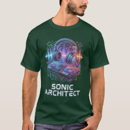 DJ Sonic Architect Neon DJ-koptelefoon en mixer T-shirt