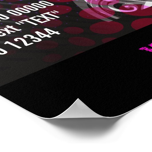 DJ Speaker Rays-Poster voor speciale acties Poster (Hoek)