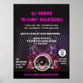 DJ Speaker Rays-Poster voor speciale acties Poster (Voorkant)