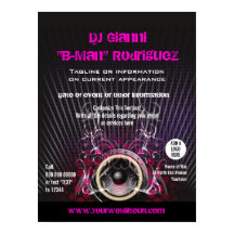 DJ Speaker Rays-Poster voor speciale acties