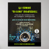 DJ Speaker Rays-Poster voor speciale acties Poster (Voorkant)
