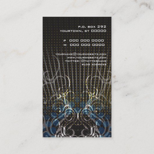 DJ Speaker Rays Visitekaartje (Achterkant)