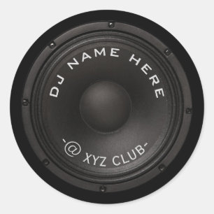 DJ Speaker Ronde Sticker