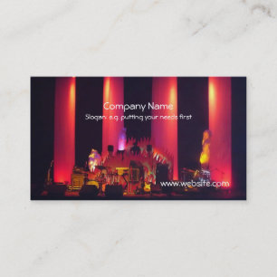 DJ speelt voor live band Visitekaartje
