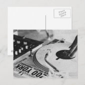 DJ spinnen vinyl 2 Briefkaart (Voorkant / Achterkant)