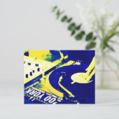 DJ spinnen vinyl 3 Briefkaart (Staand voorkant)